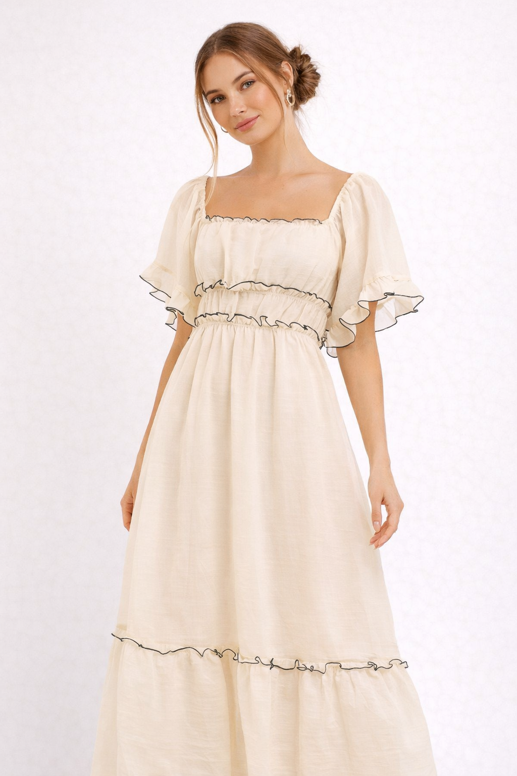 Elegantes Midikleid im romantischen Stil für Frauen - Elisa