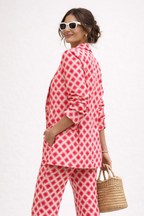Damen zweiteiliges Set moderner Print formal - Hanna