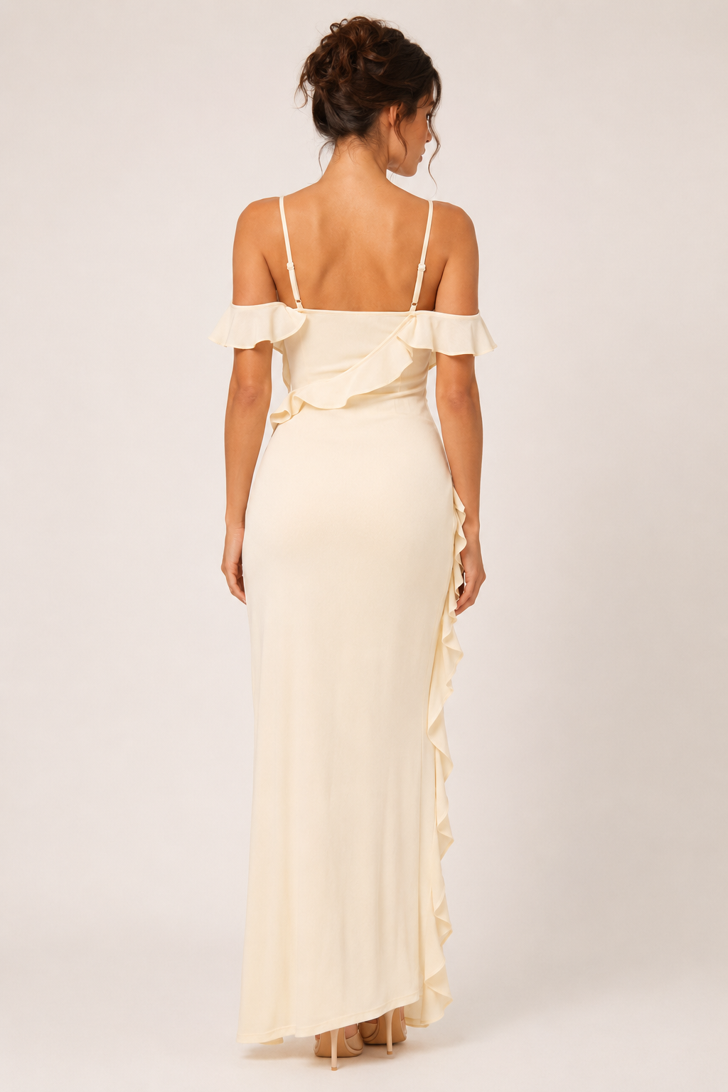 Elegantes Rüschenkleid für Hochzeitsgäste – Gisela