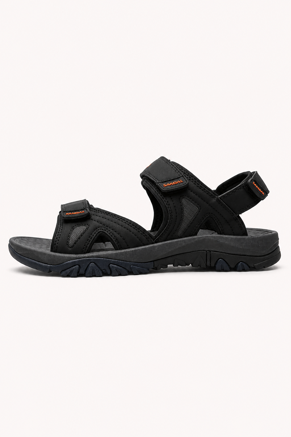 Sportliche Herrensandalen mit verstellbaren Riemen und dicker Sohle – Roderich