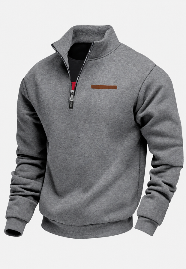 Sweatshirt mit halbem Reißverschluss für den Herbst – Nereo