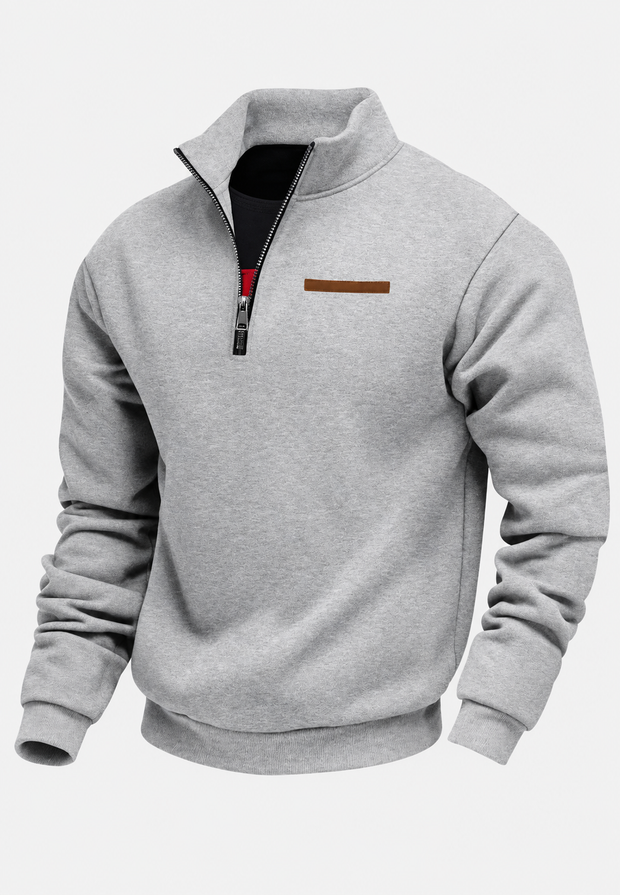 Sweatshirt mit halbem Reißverschluss für den Herbst – Nereo