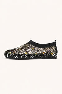 Chaussures plates pour femme en maille avec strass - Silja