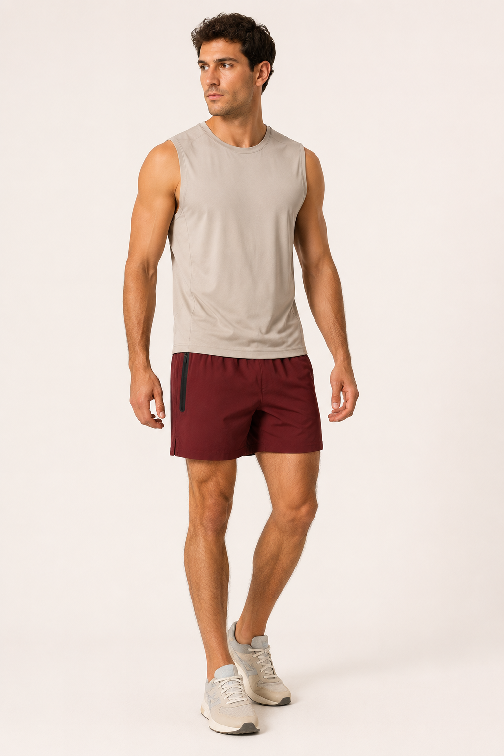 Sportshorts für Herren mit Tasche und Reißverschluss – Gaspar