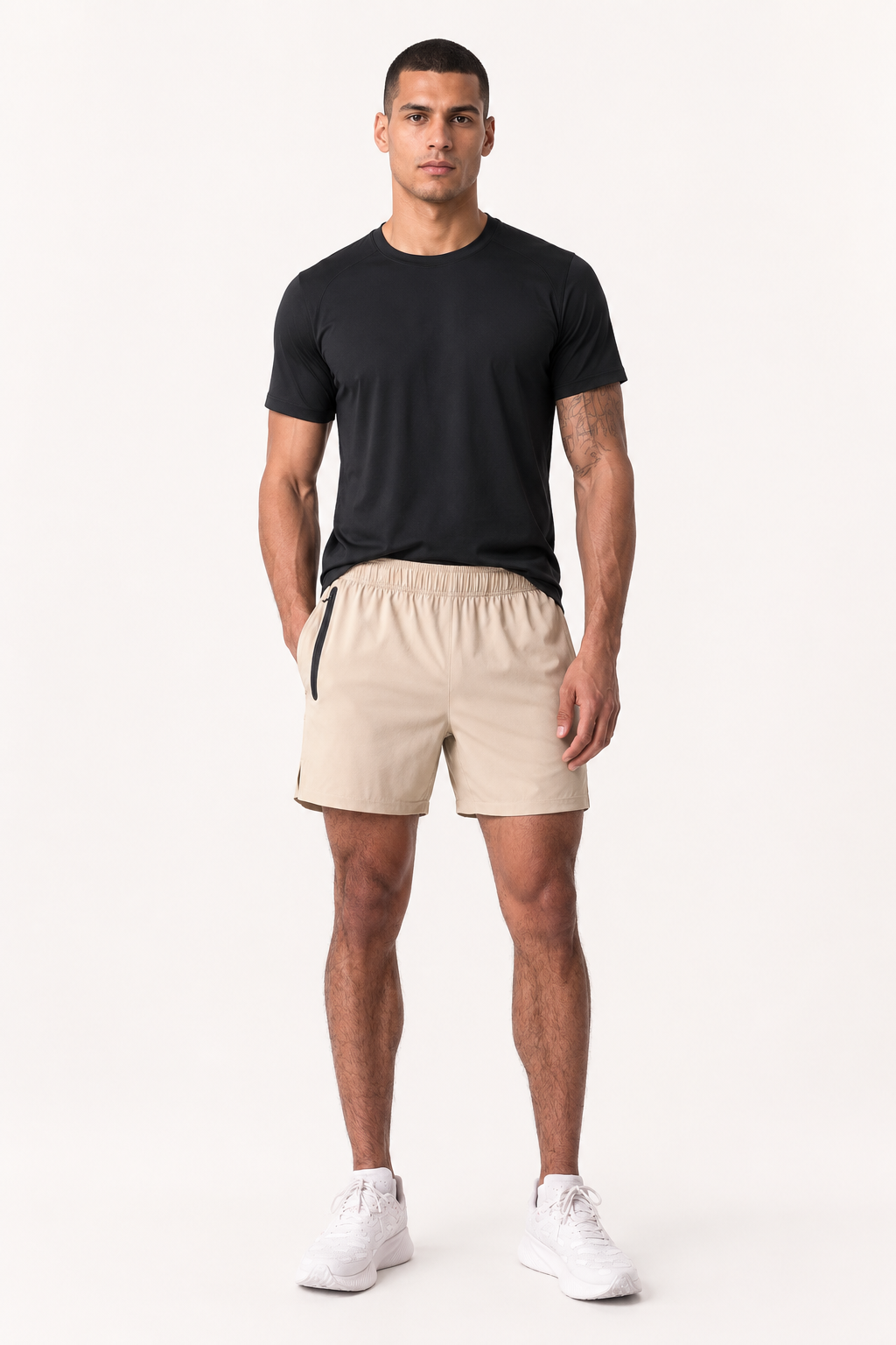 Sportshorts für Herren mit Tasche und Reißverschluss – Gaspar