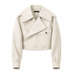 Leichte Damenjacke mit breitem Revers - Lauren