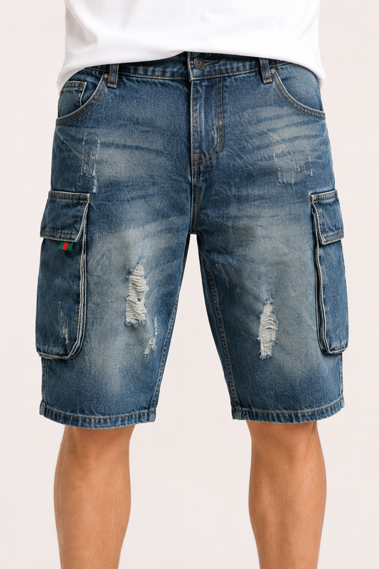Herren-Jeans-Cargo-Shorts – Dietmar