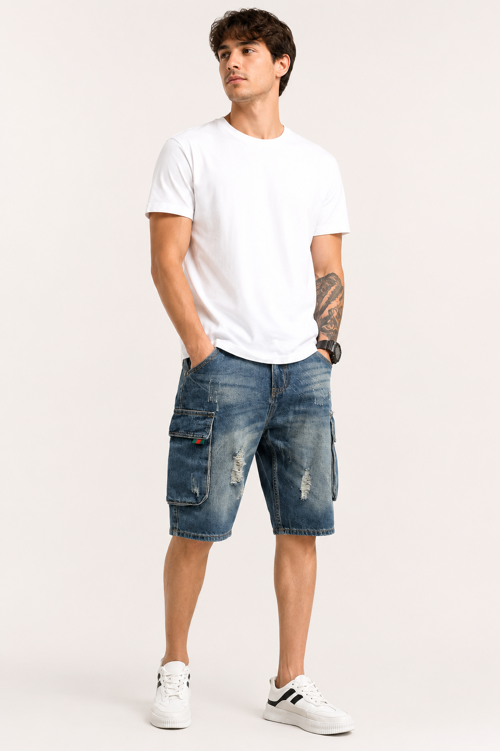 Herren-Jeans-Cargo-Shorts – Dietmar