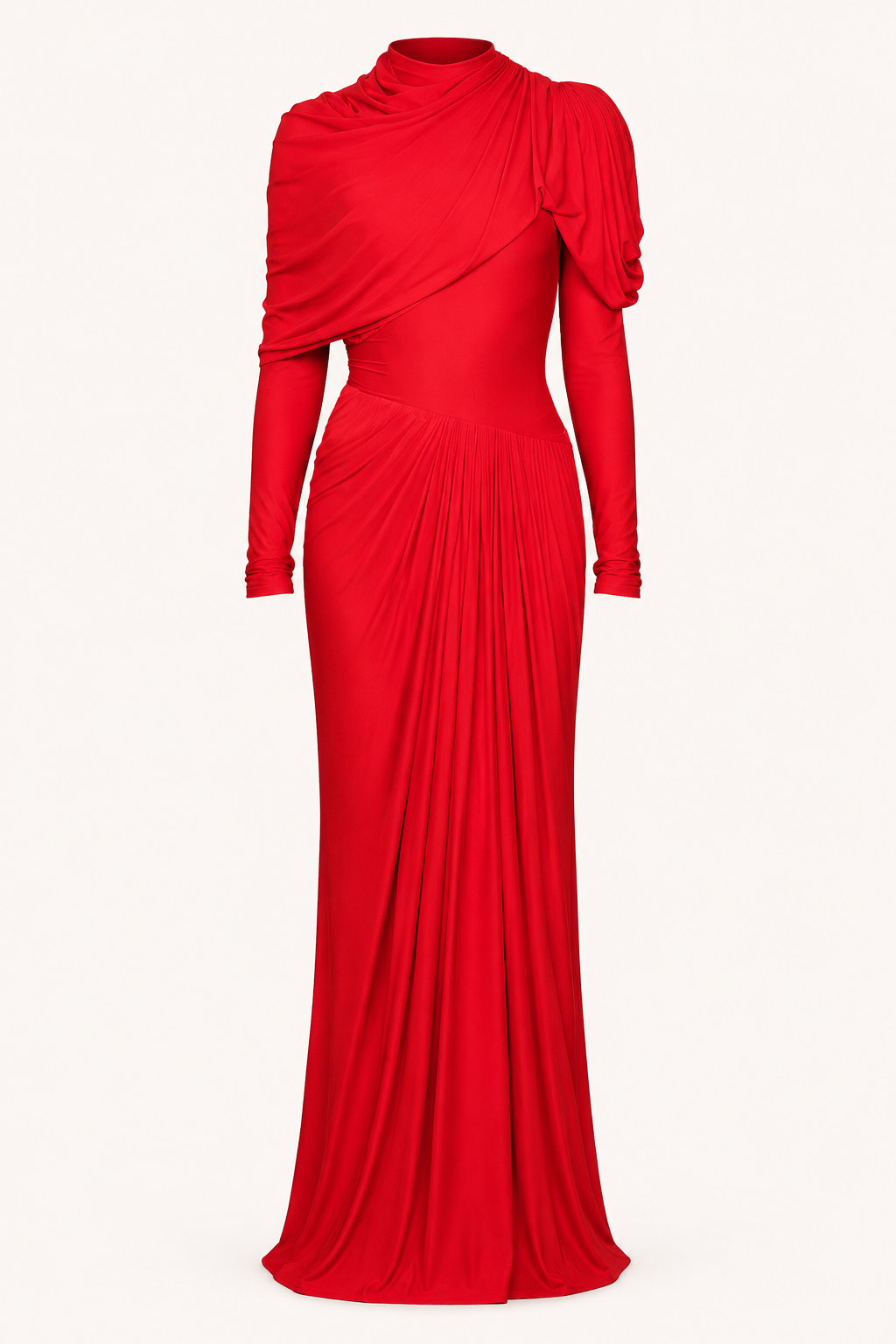 Elegantes langärmeliges Kleid mit langen Ärmeln und schmaler Passform - Sonhia