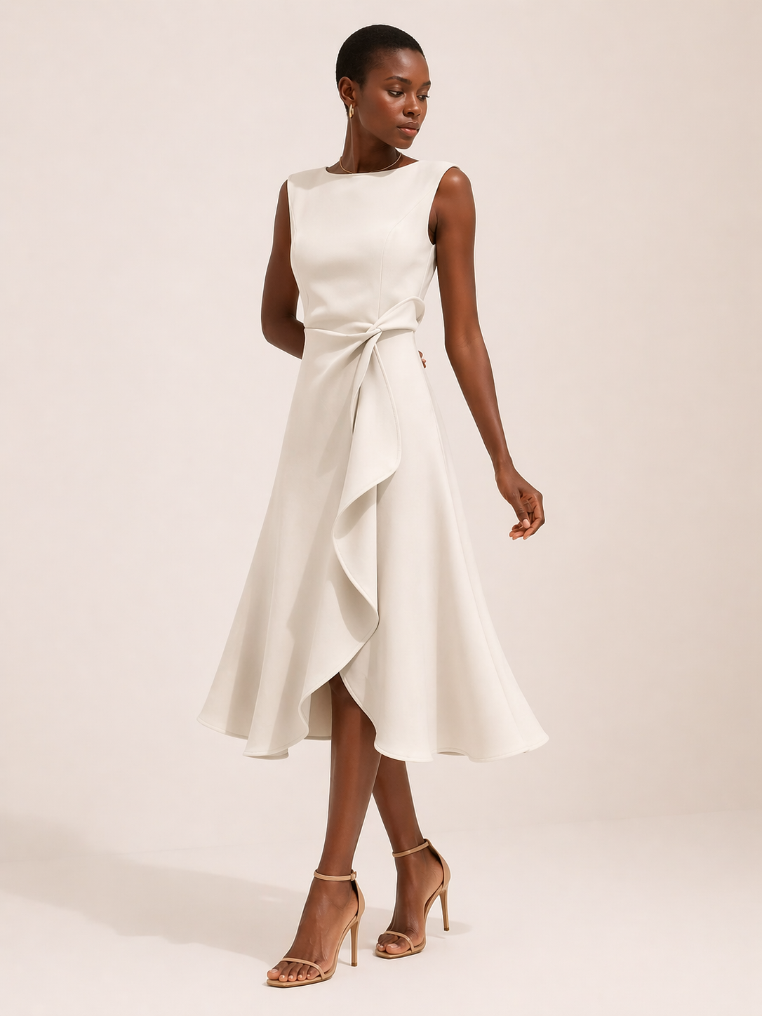 Elegantes Midikleid mit Schlitz - Mireia