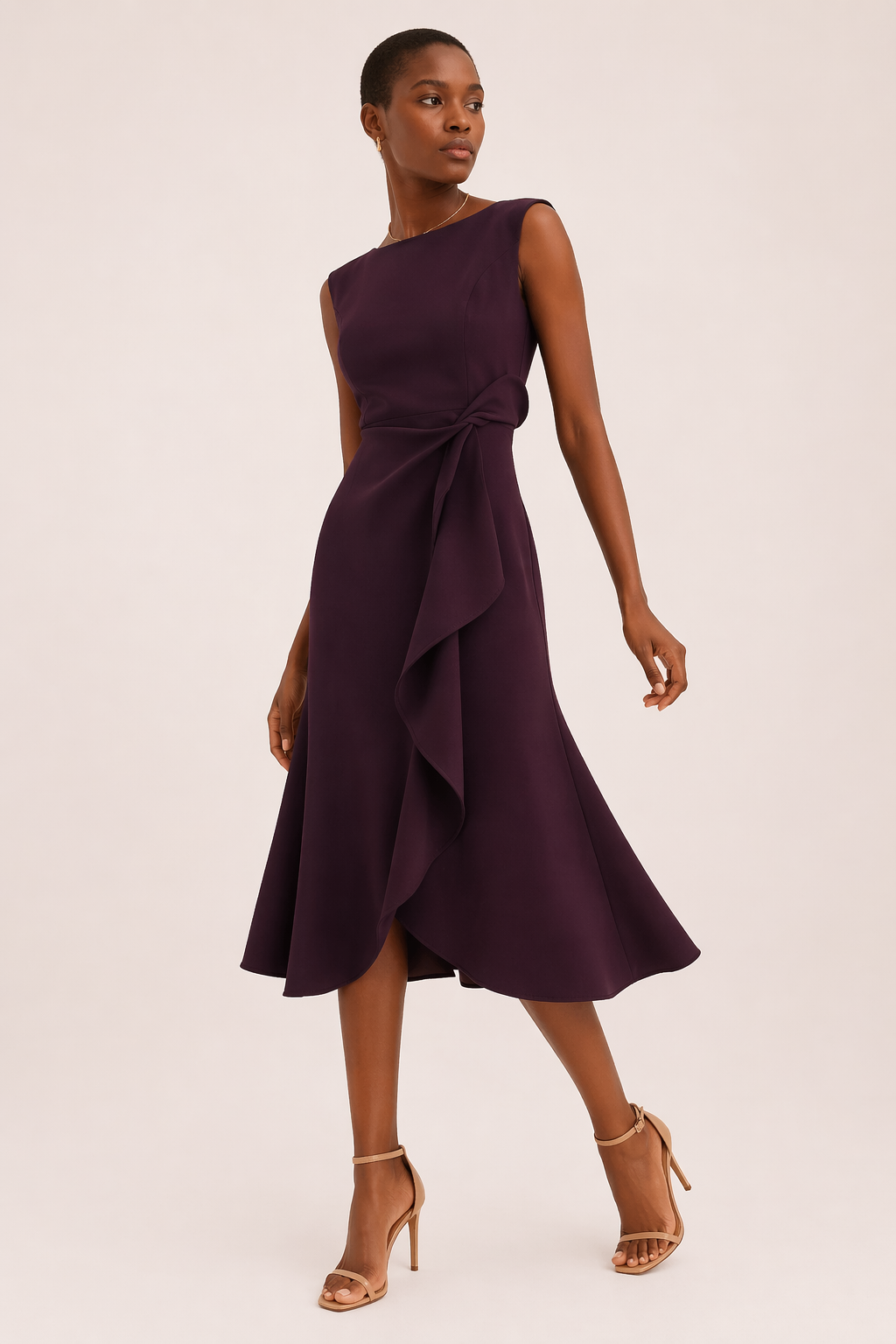 Elegantes Midikleid mit Schlitz - Mireia