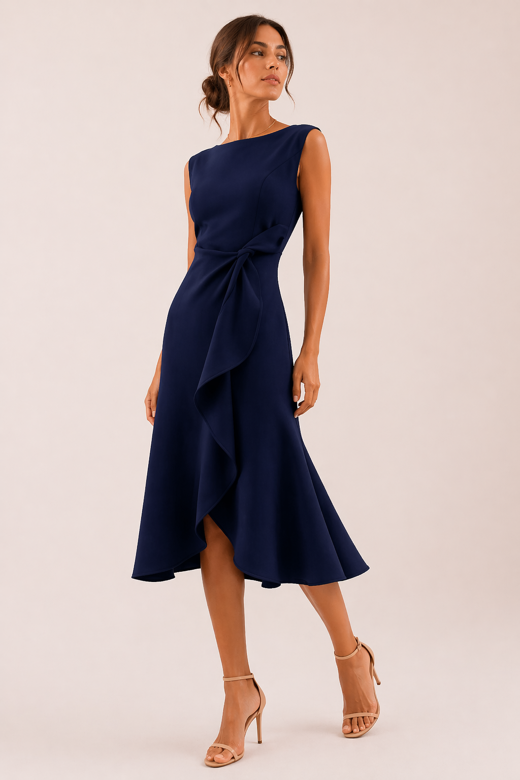 Elegantes Midikleid mit Schlitz - Mireia