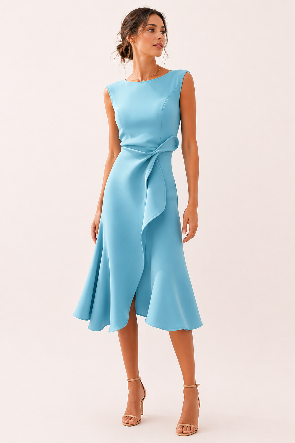 Elegantes Midikleid mit Schlitz - Mireia