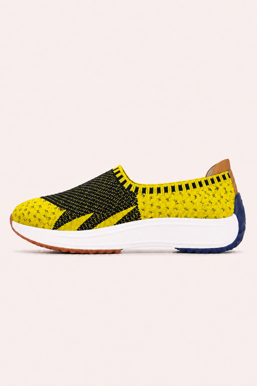 Strick-Slip-On-Sneaker für Damen mit dicker Sohle – Jutta