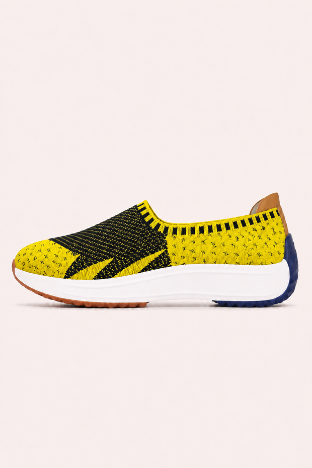 Strick-Slip-On-Sneaker für Damen mit dicker Sohle – Jutta