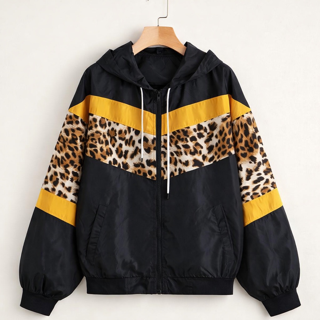 Damen Sportjacke mit Kapuze und Reißverschluss - Zirel