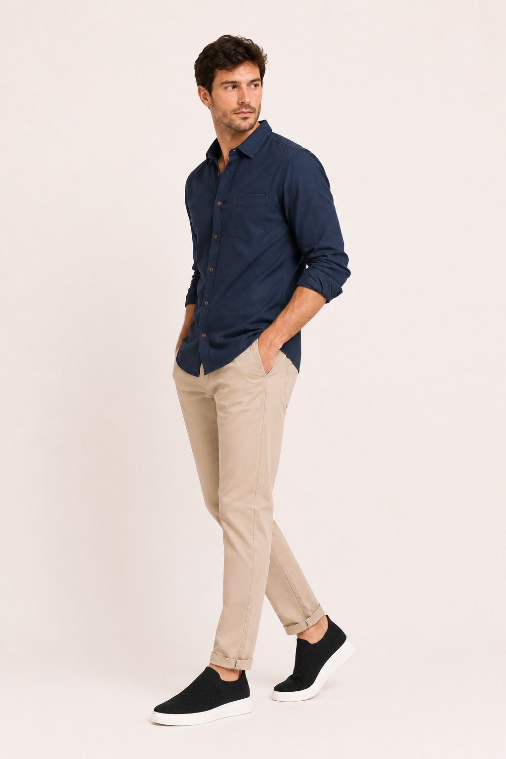 Slip-On-Schuhe für Herren aus elastischem Strick mit atmungsaktivem Design – Armando