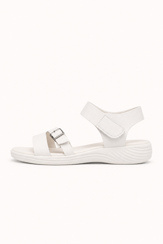 Sandales à talon bas pour femme avec fermeture velcro - Leoni