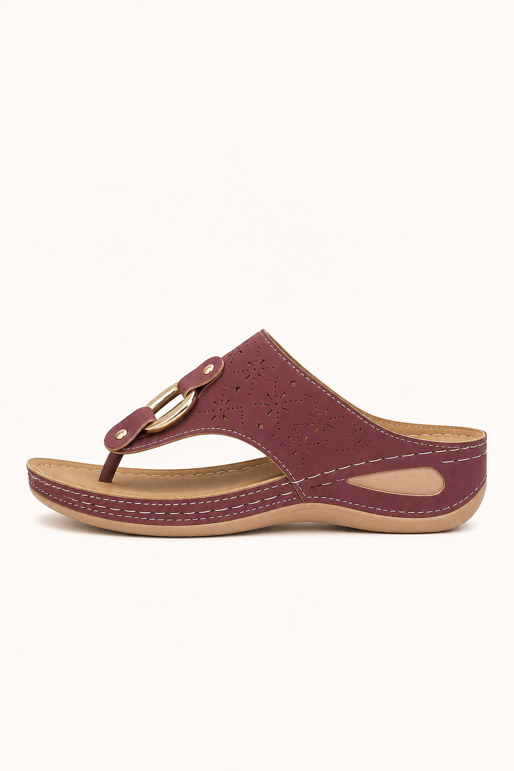 Orthopädische Damensandalen mit bequemem Keilabsatz und ergonomischer Einlegesohle – Lisa