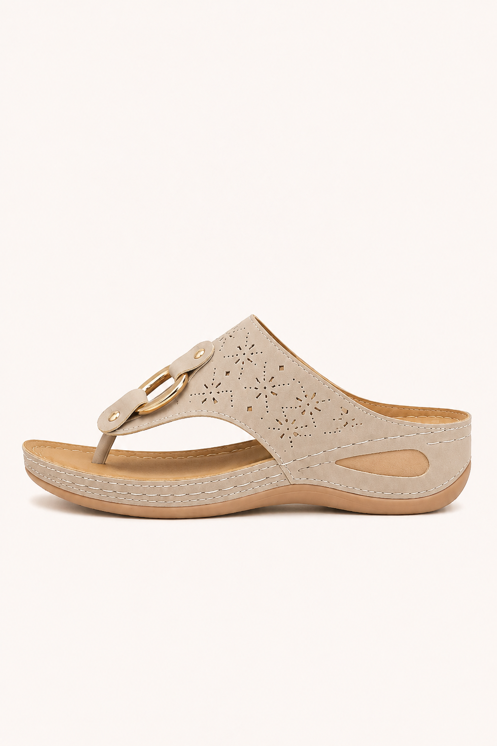 Orthopädische Damensandalen mit bequemem Keilabsatz und ergonomischer Einlegesohle – Lisa