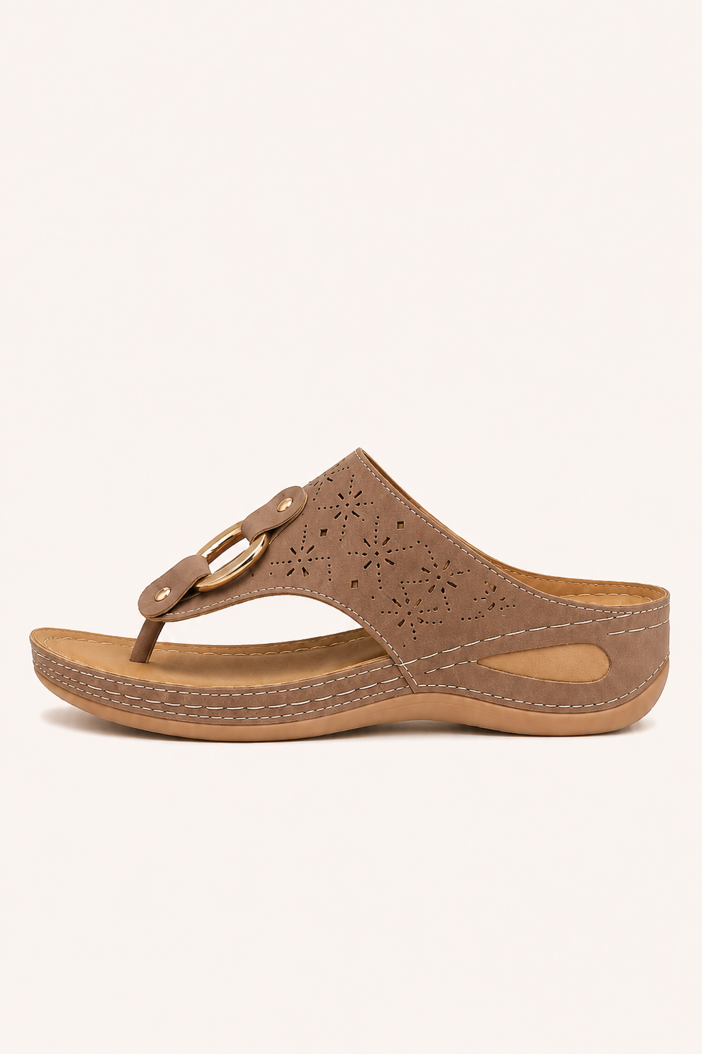 Orthopädische Damensandalen mit bequemem Keilabsatz und ergonomischer Einlegesohle – Lisa