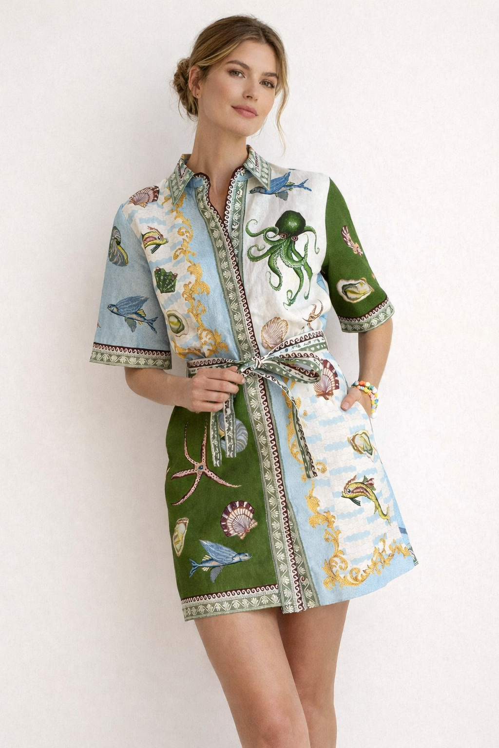 Marinefarbenes Minikleid für Frauen - Rosenda
