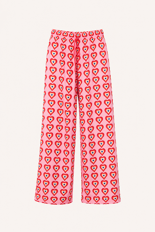 Pantalon à jambes larges imprimé pour femme - Nadine