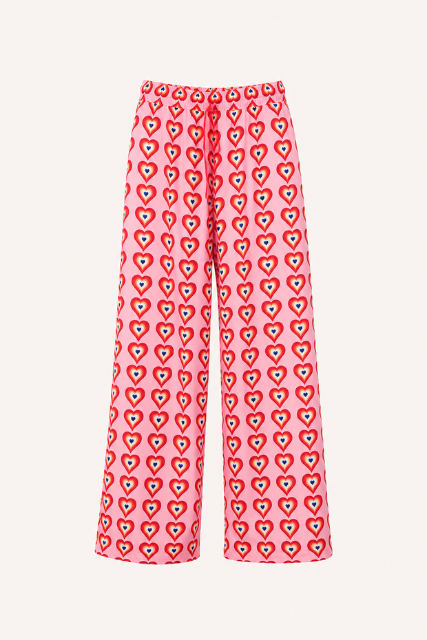 Pantalon à jambes larges imprimé pour femme - Nadine