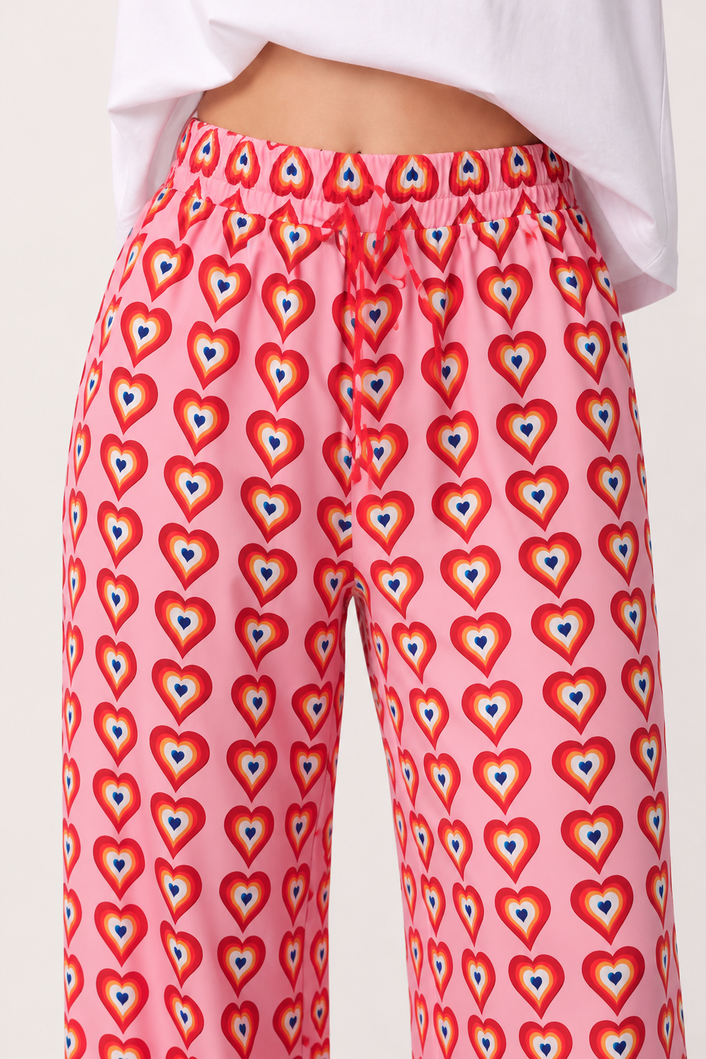 Weit geschnittene Damenhose mit Muster – Nadine
