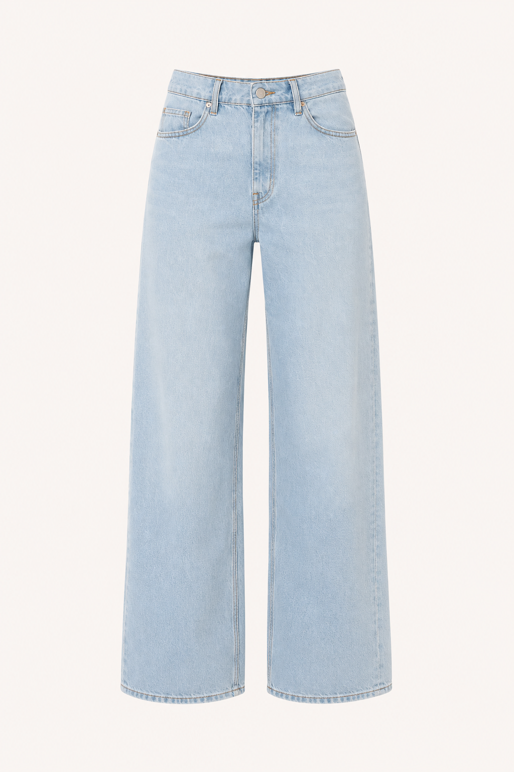 Damenjeans mit hoher Leibhöhe und weitem Bein – Mileidy