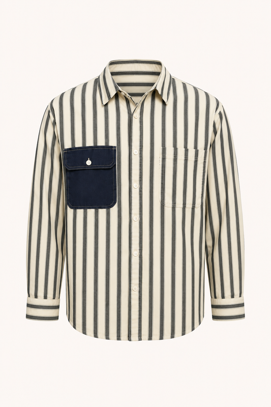 Chemise décontractée à rayures old money pour hommes - Bastian
