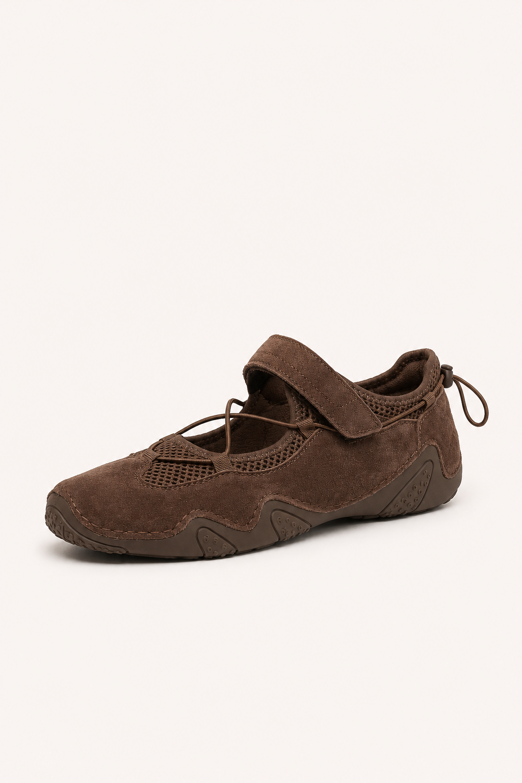 Sportliche Ballerinas mit verstellbarem Riemen und elastischen Schnürsenkeln – Riekerr