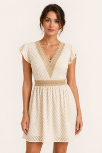 Robe d'été bohème à manches courtes pour femme - Maja