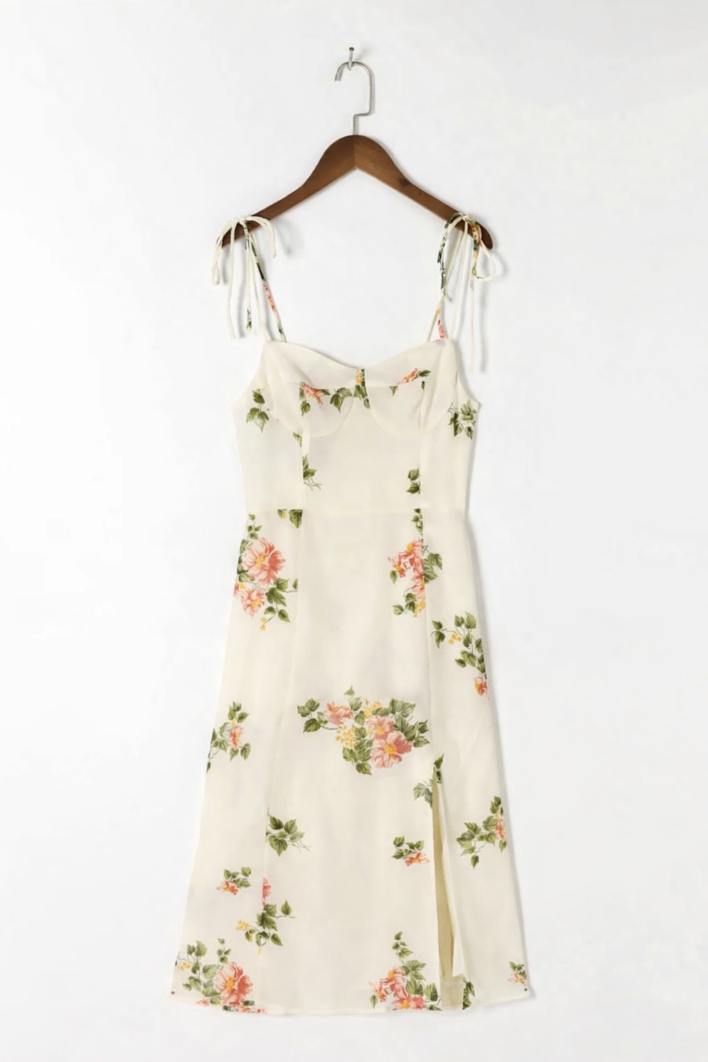 Damen Midikleid Frühling leichter Blumendruck - Lirena