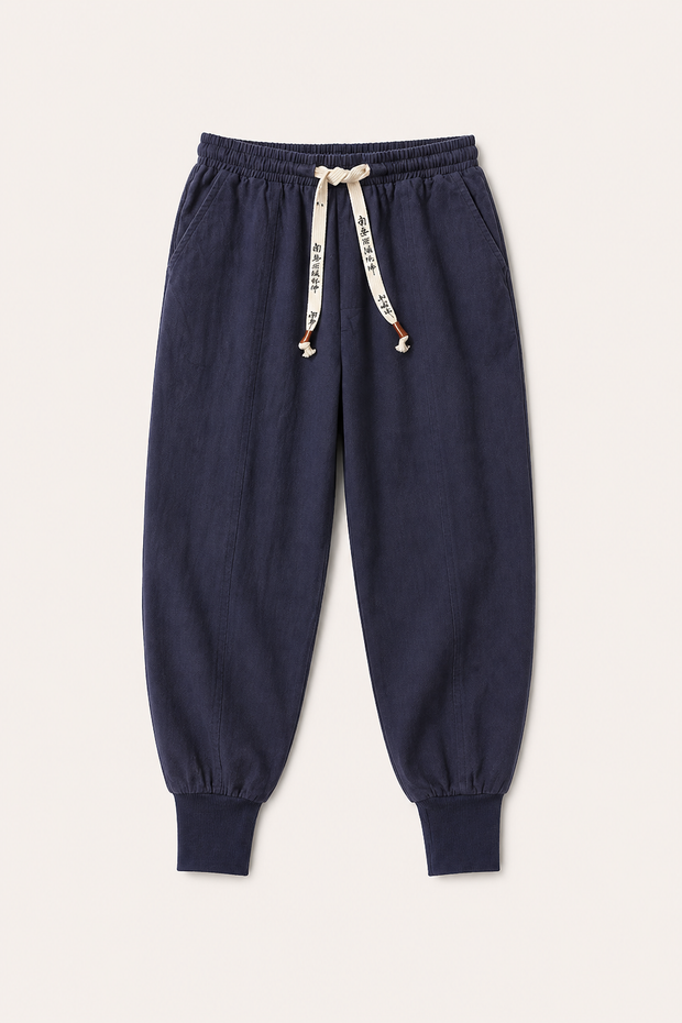 Pantalon de jogging taille élastiquée cordon de serrage coupe confortable pour tous les jours - Rayan