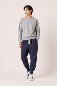 Pantalon de jogging taille élastiquée cordon de serrage coupe confortable pour tous les jours - Rayan