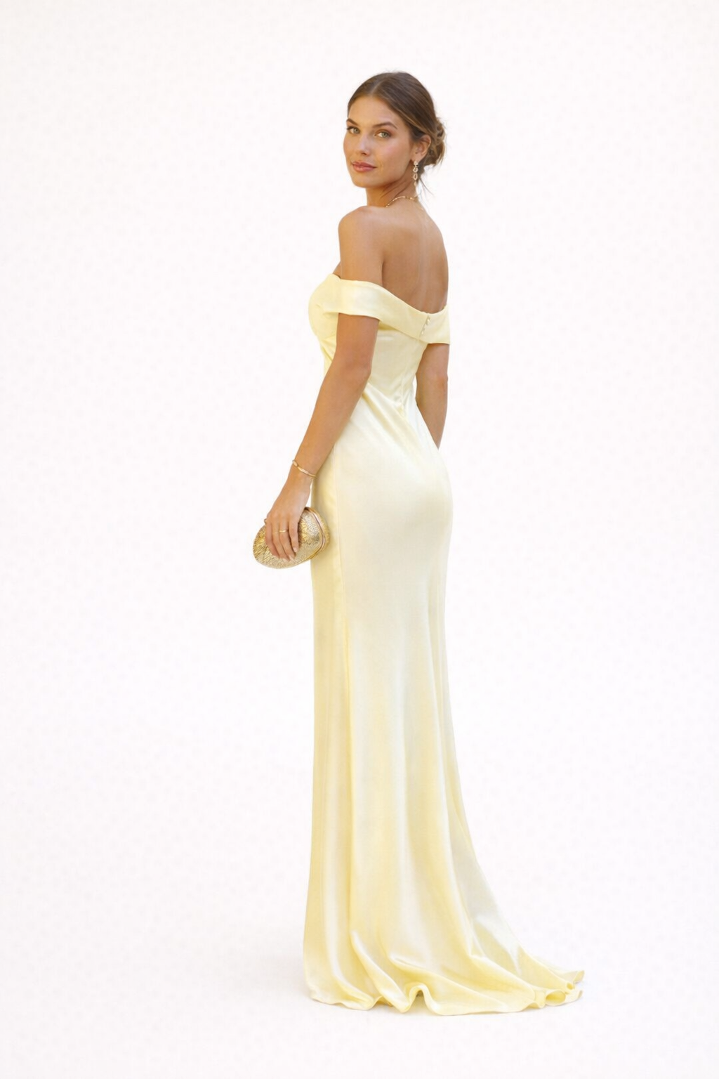 Langes schulterfreies Partykleid für Frauen - Lea