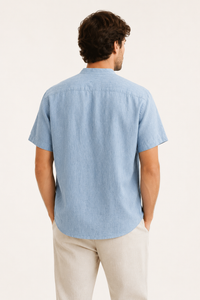Chemise en lin à manches courtes pour hommes - Emil