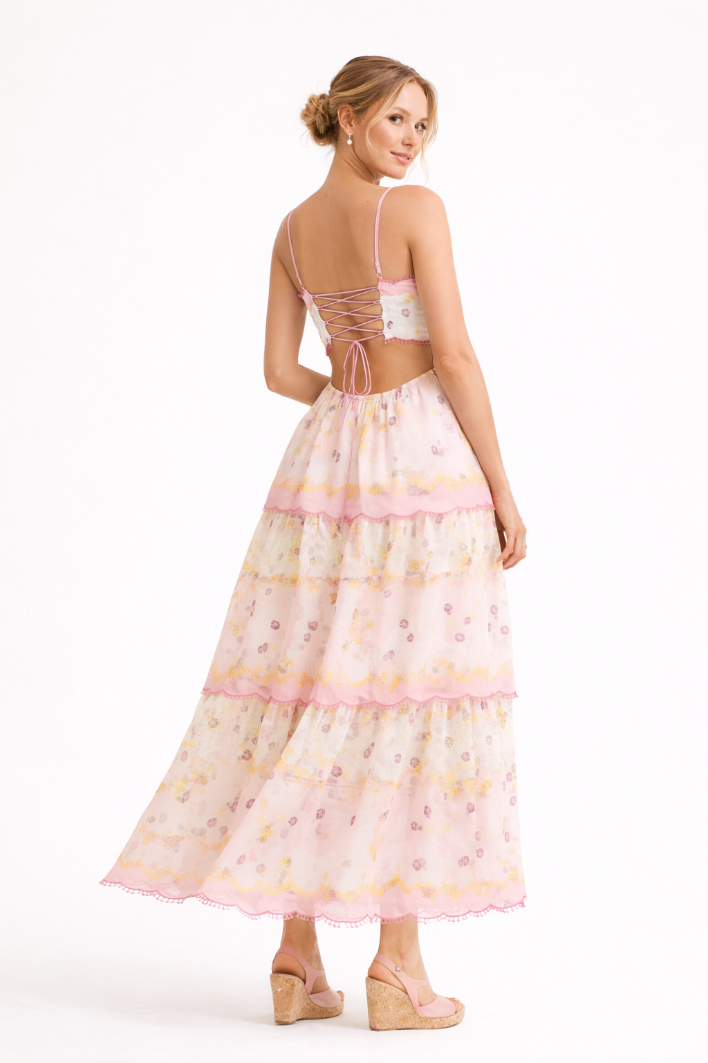 Farbenfrohes Midikleid für den Frühling - Michela