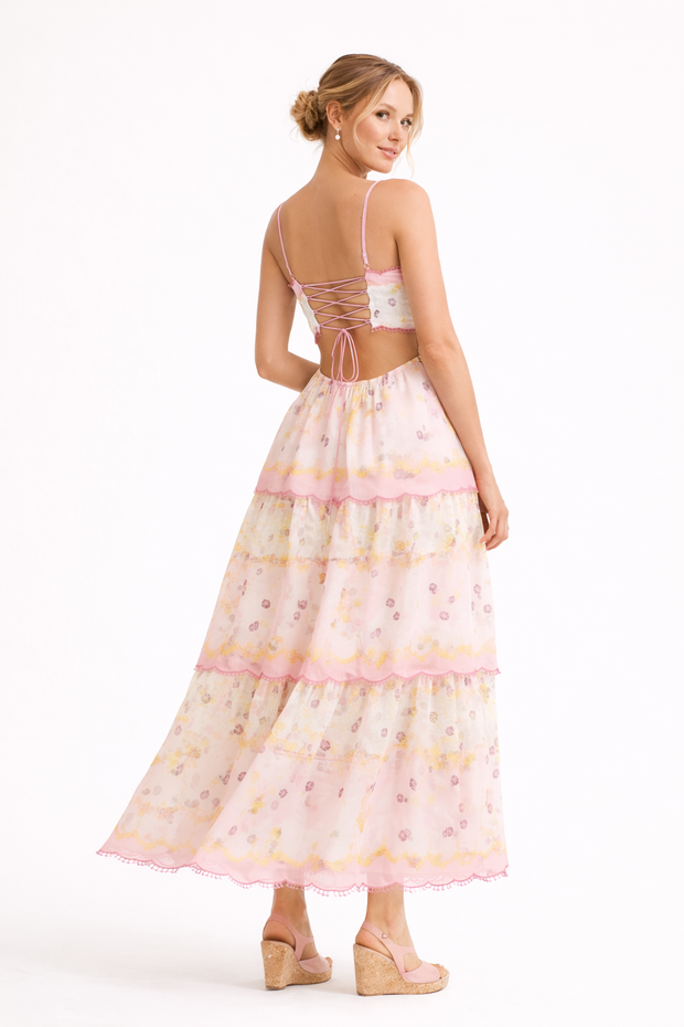 Farbenfrohes Midikleid für den Frühling - Michela