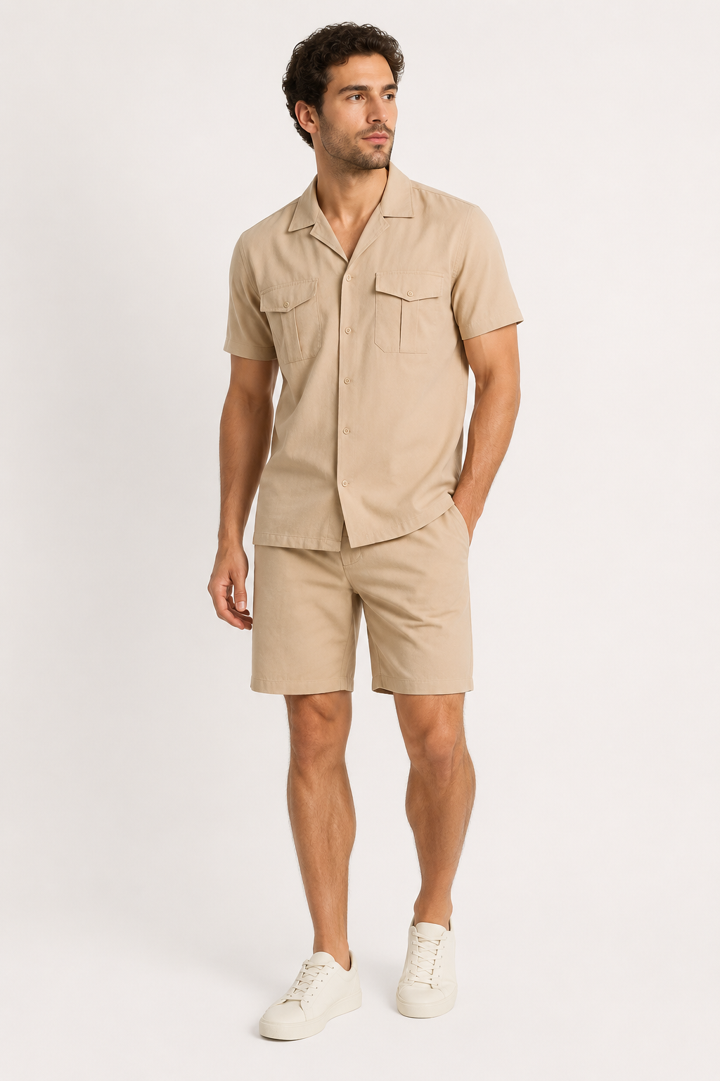 Herrenhemd und Shorts mit zwei Taschen - Matthis