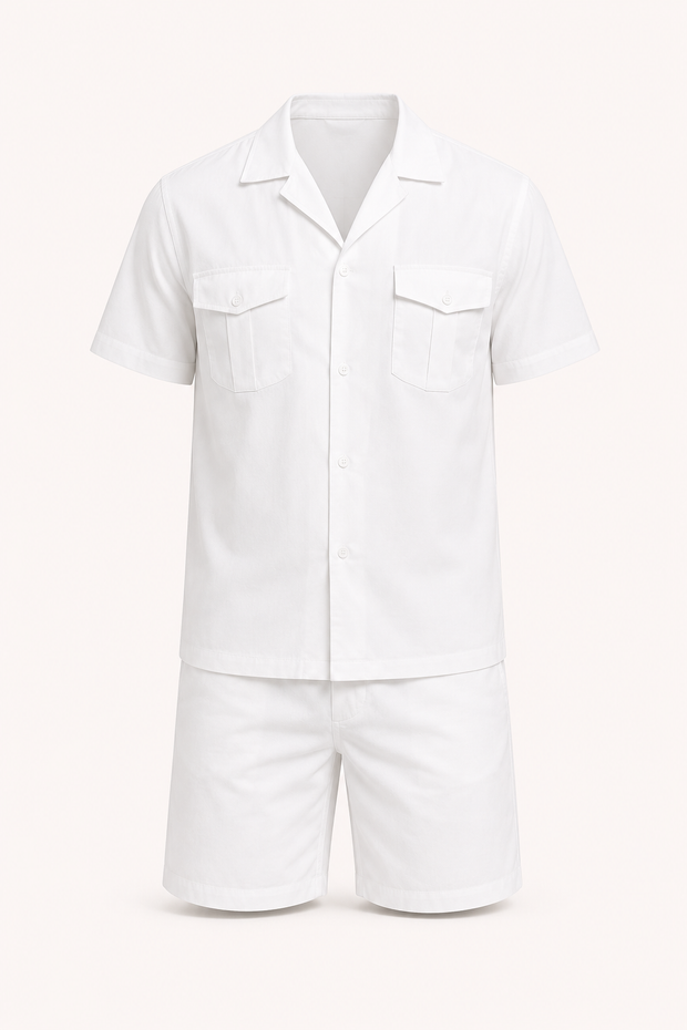 Ensemble chemise et short à double poche pour homme - Matthis