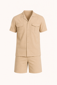 Ensemble chemise et short à double poche pour homme - Matthis
