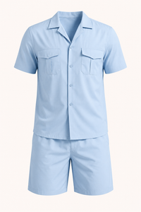 Ensemble chemise et short à double poche pour homme - Matthis