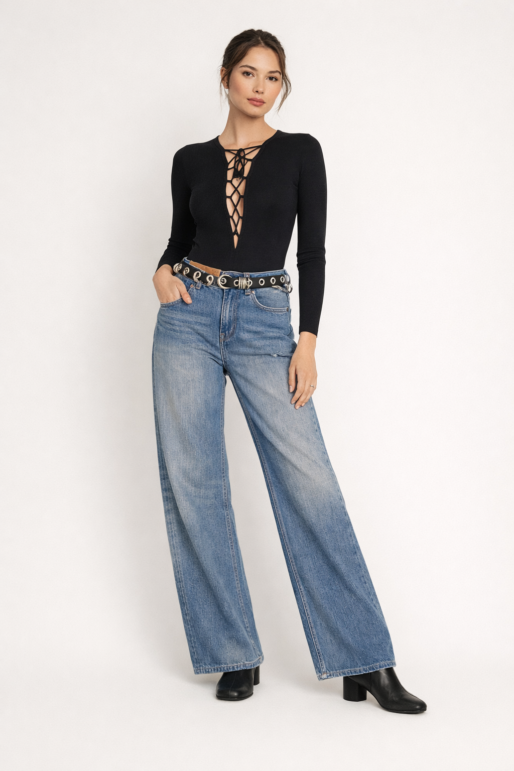 Weite Jeanshosen für Damen - Margaux