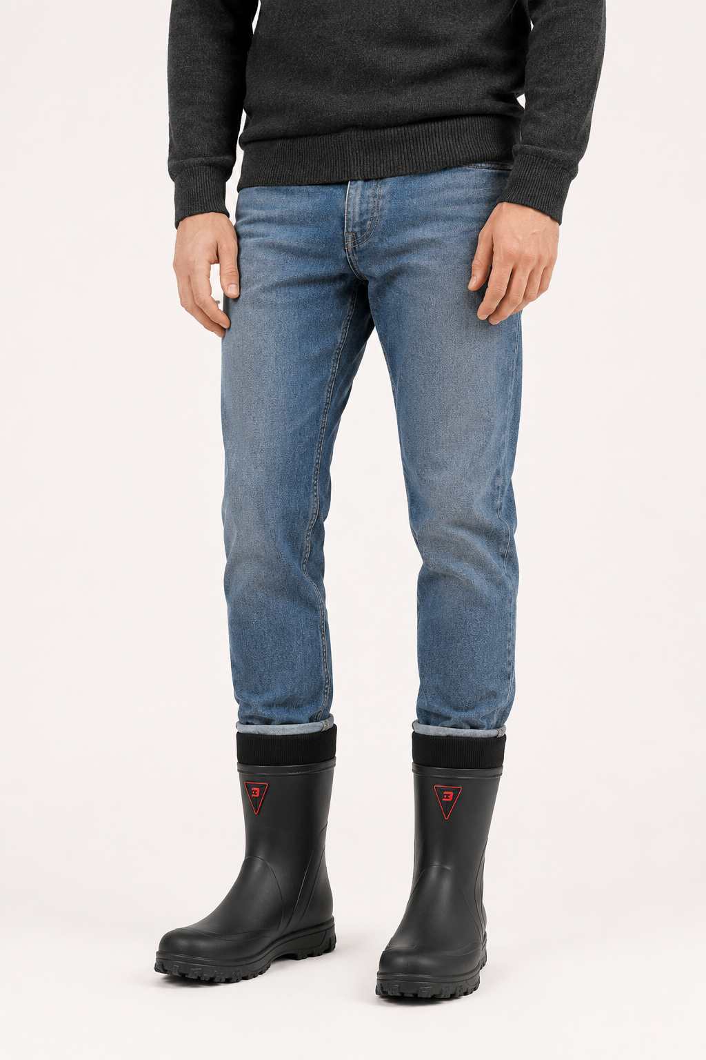 Wasserdichte Gummistiefel mit warmem Futter und rutschfester Sohle – Hector
