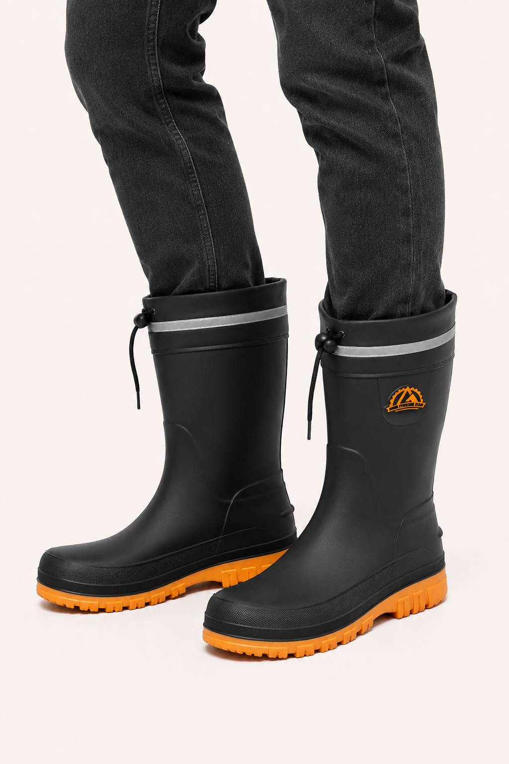 Rutschfeste Herren-Regenstiefel in halber Schaftlänge – Ryun