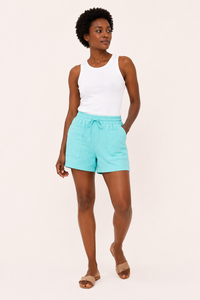 Short femme à taille élastiquée et poches avant - Lanni