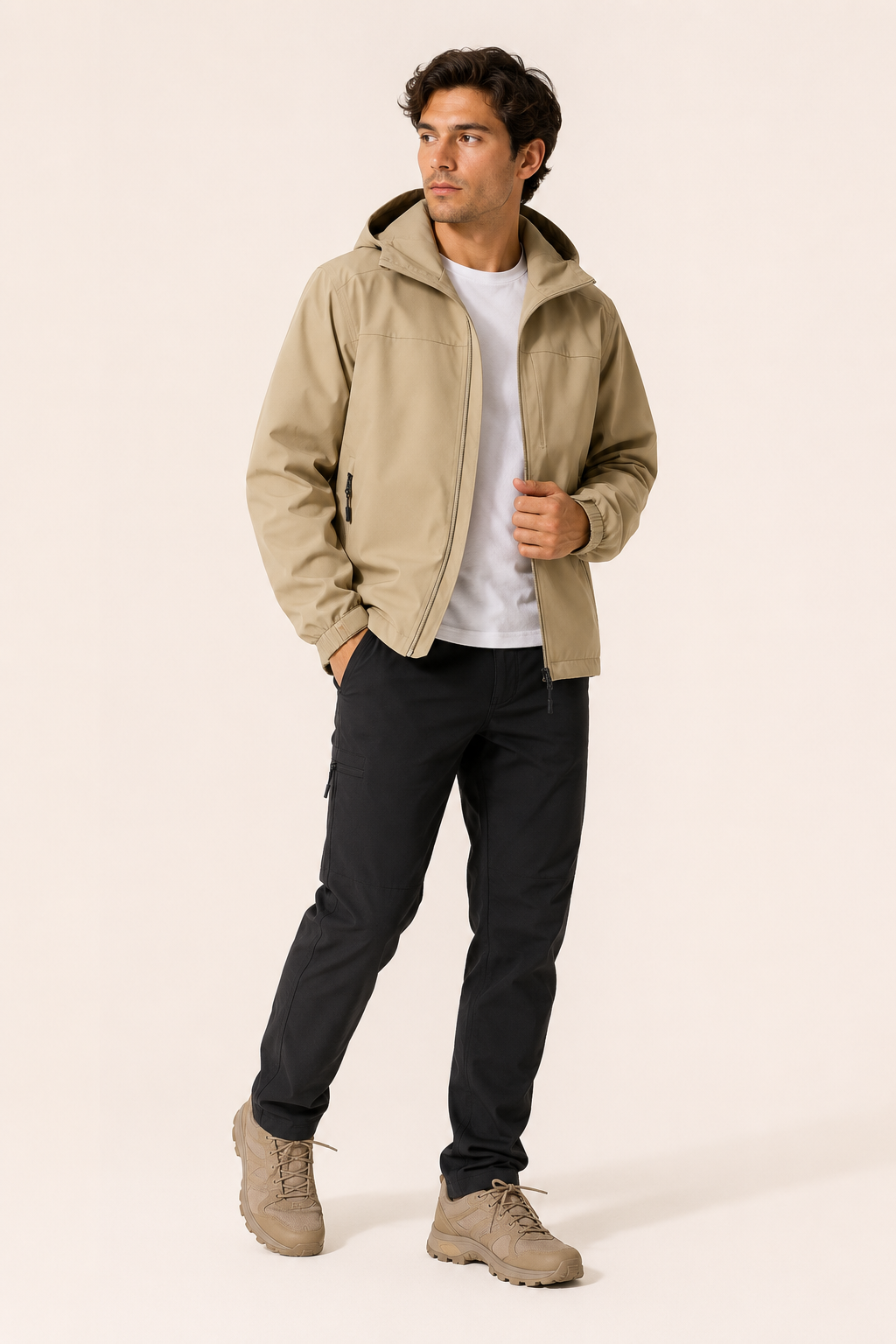 Leichte, wasserdichte Outdoor-Jacke für Herren mit Kapuze – Millan
