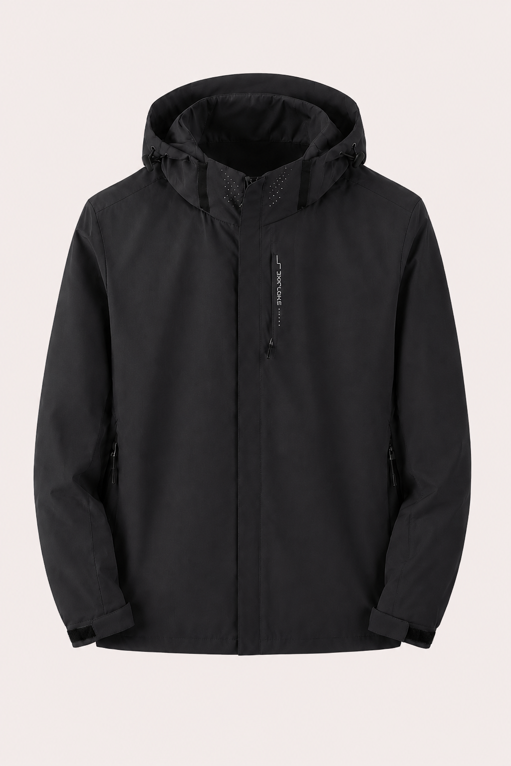 Unisex-Jacke, wasserdicht und winddicht, mit durchgehendem Reißverschluss – Shocks